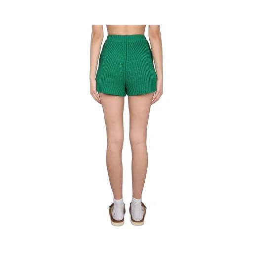 High Waist Crochet Knit Shorts
