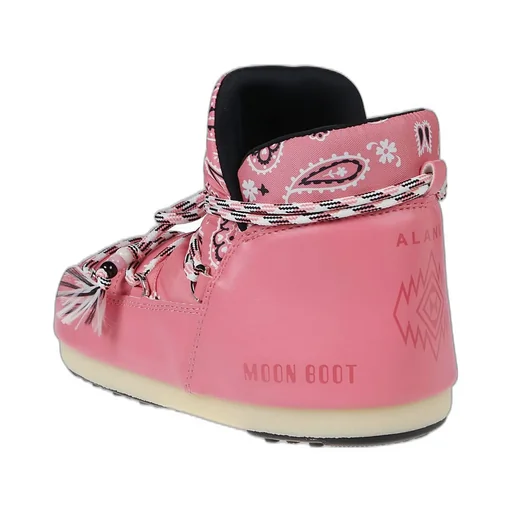 X Moonboot Bandana-Printed Round-Toe Boots