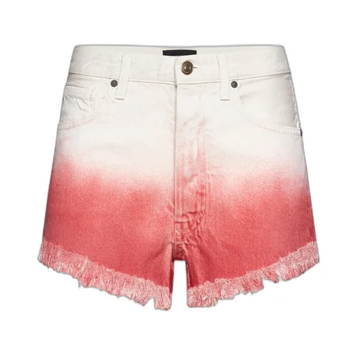 Fringed Denim Shorts