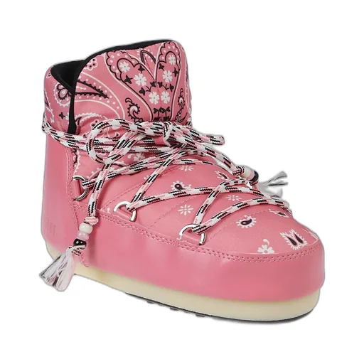 X Moonboot Bandana-Printed Round-Toe Boots