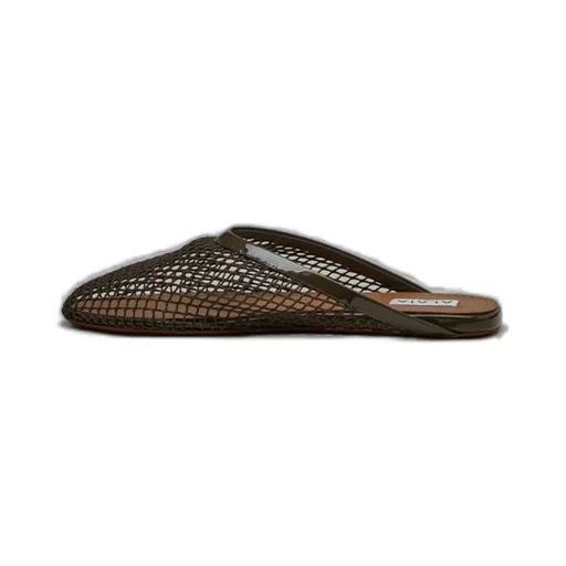 Square-Toe Flat Mules