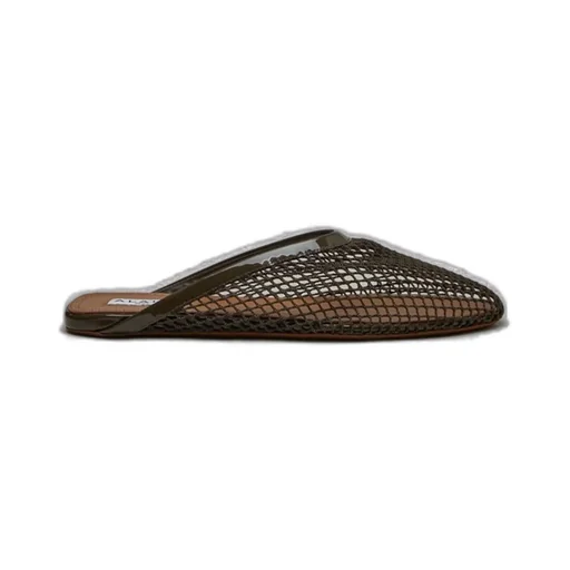Square-Toe Flat Mules