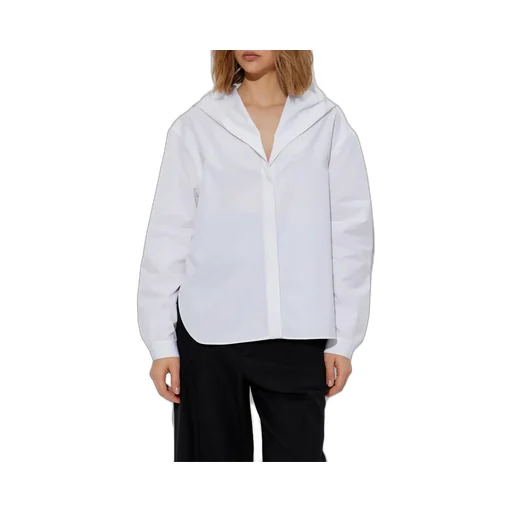 Straight Cut Hooded Shirt