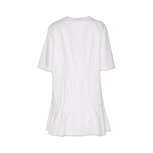 Ruched Poplin Dress