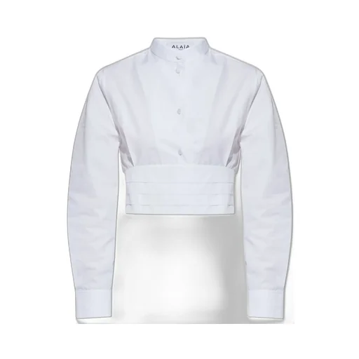 Cropped Poplin Shirt