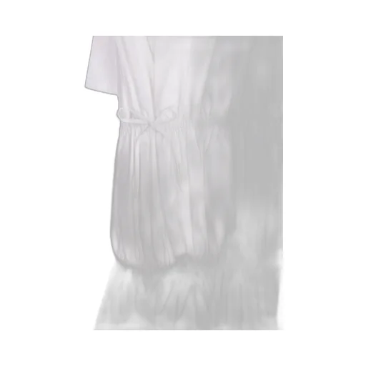Ruched Poplin Dress