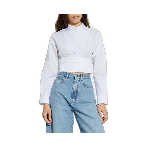 Cropped Poplin Shirt