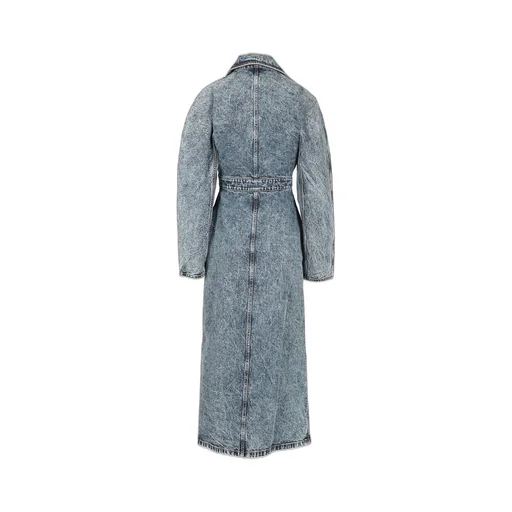 Spiral Denim Trench Coat