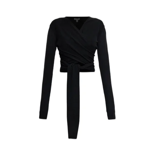 Long Sleeve Decorative Tie Top