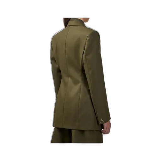 Double-Breasted Cinched Blazer