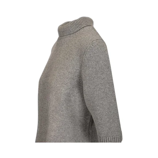 High Neck Ribbed Knit Jumper