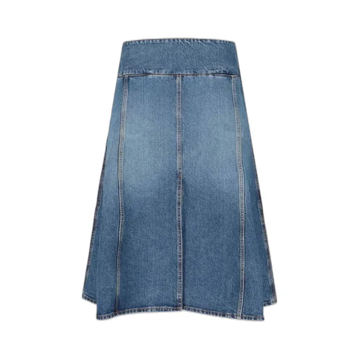 Denim Slit Skirt