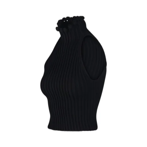 Ribbed Knit Halter Top