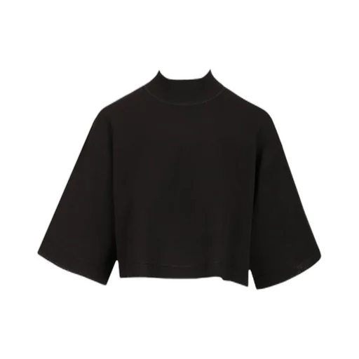 Knitted Cropped T-Shirt