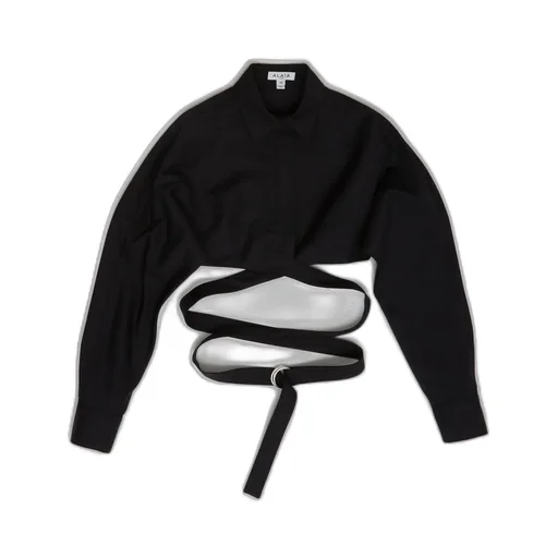 Cropped Wrap Shirt