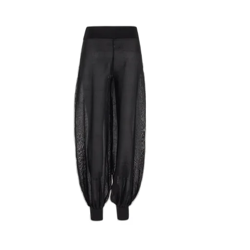 Ribbed Waistband Knitted Balloon Trousers