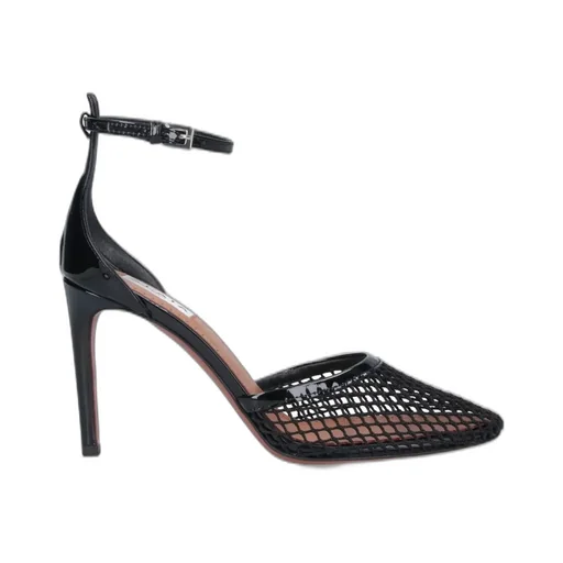 High Fishnet Pumps