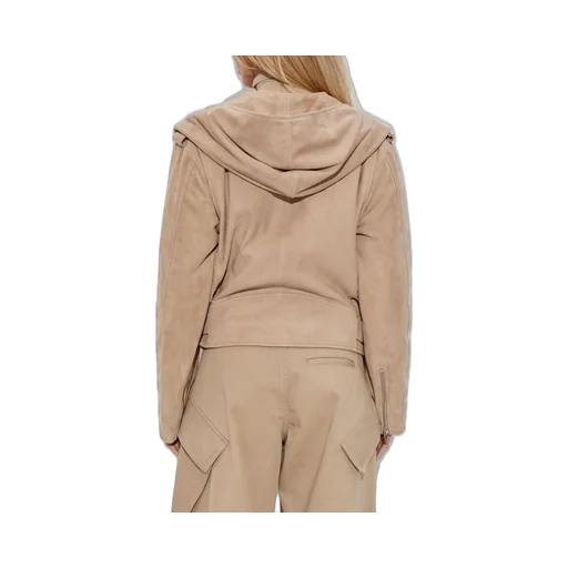 Hooded Biker Jacket