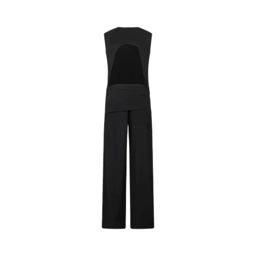 Sleeveless Tie-Front Open Back Jumpsuit