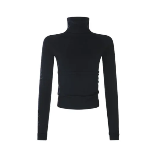 Second-Skin Knit Cut-Out Top