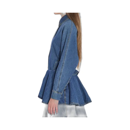 Round Denim Shirt