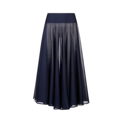 Elasticated Waist Maxi Pleated Skirt