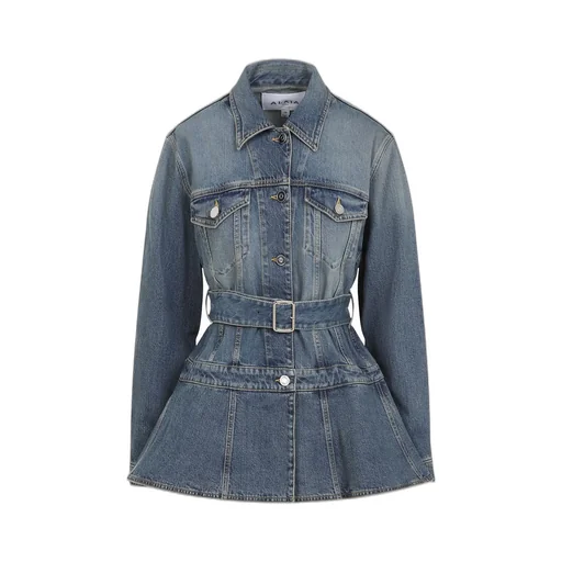 Denim Peplum Jacket
