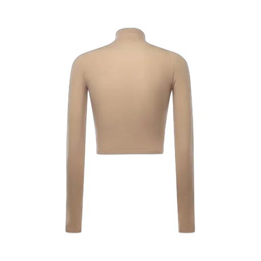 Roll-Neck Cropped Top