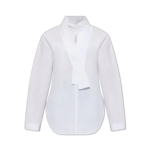 Tie Detailed Long-Sleeved Shirt