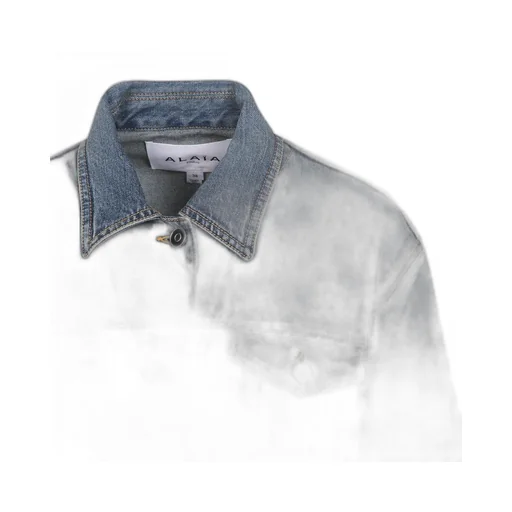 Denim Peplum Jacket