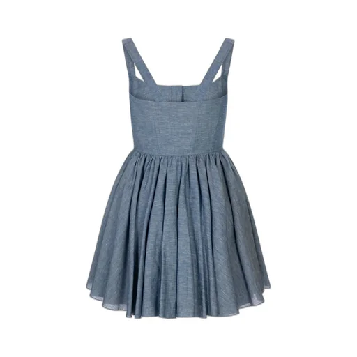 Chambray Skater Dress