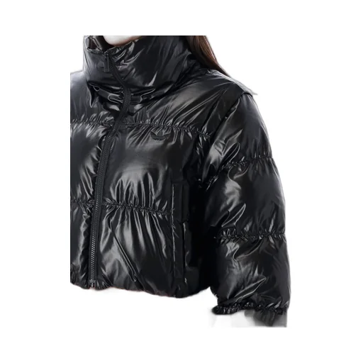 Glossy Padded Crop Jacket