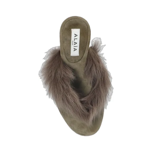 Heeled Thong Mules