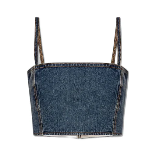 Denim Bustier Top