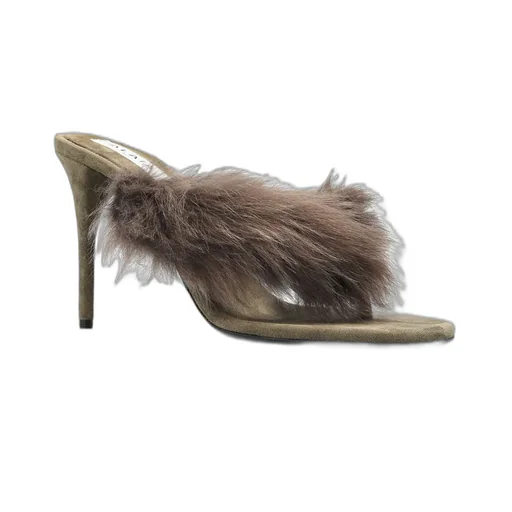 Heeled Thong Mules