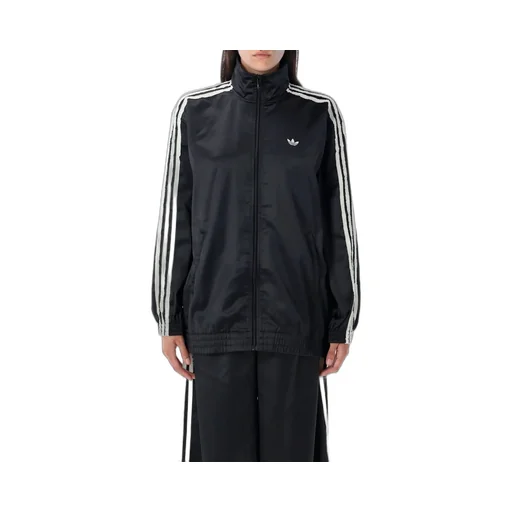 Ruffle 3-Stripes Satin Firebird Track Top