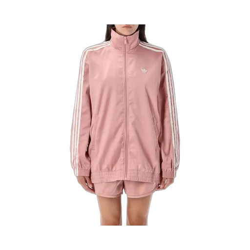 Ruffle 3-Stripes Satin Firebird Track Top