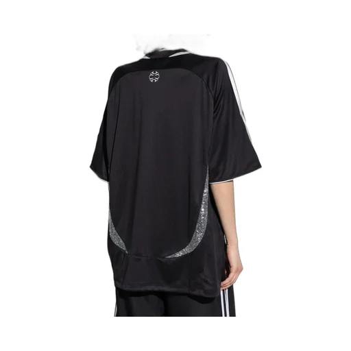 Logo Printed Sequinned Crewneck T-Shirt