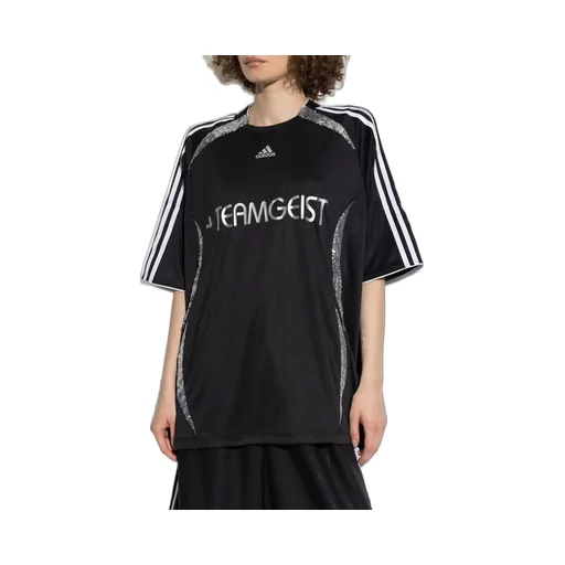 Logo Printed Sequinned Crewneck T-Shirt