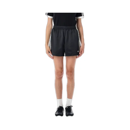 Ruffle 3-Stripes Satin Shorts