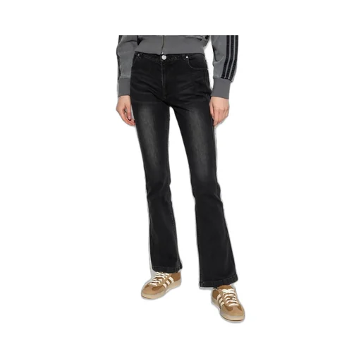 Logo Patch Flared Jeans