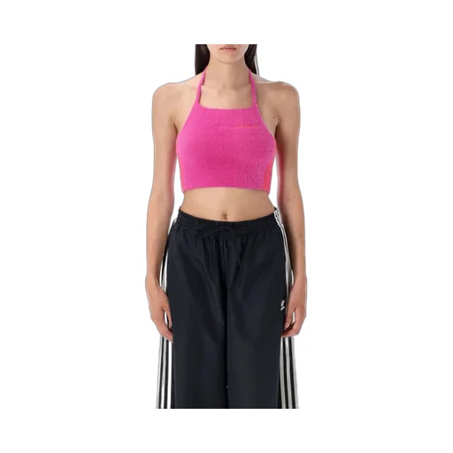 Fluffy Knitted Halter Top