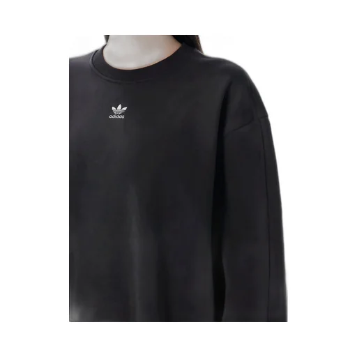 Essentials Fleece Long Oversized Crew Sweatshirt