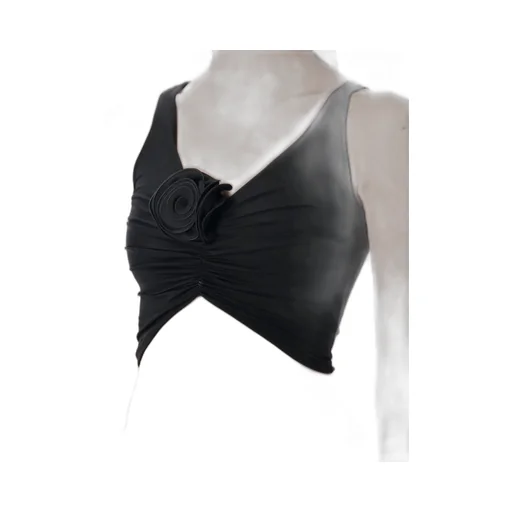 Ruched Flower Top