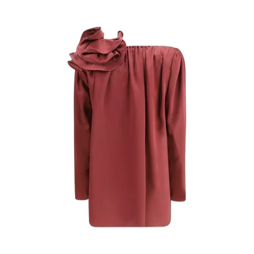 V-Neck Flower Blouse