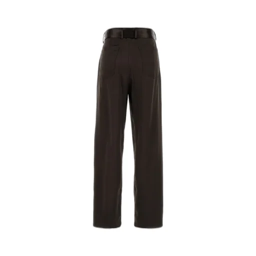 Belted Satin Trousers