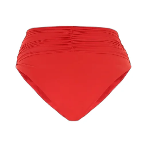 Rose Appliqué Ruched Bikini Bottoms