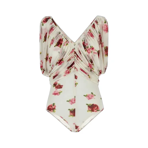 Ruched V Neck Bodysuit