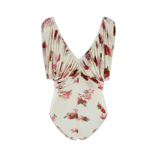 Ruched V Neck Bodysuit