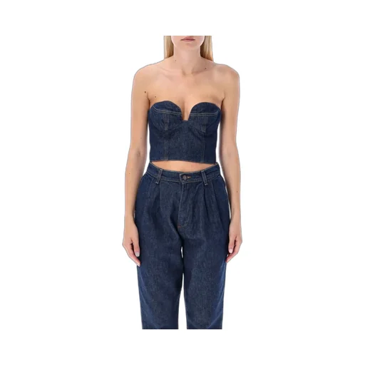 Denim Corset Top